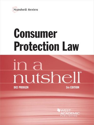 cover image of Consumer Protection Law in a Nutshell